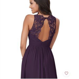 Bridesmaid Formal Azazie Luz Plum Dress Size 6